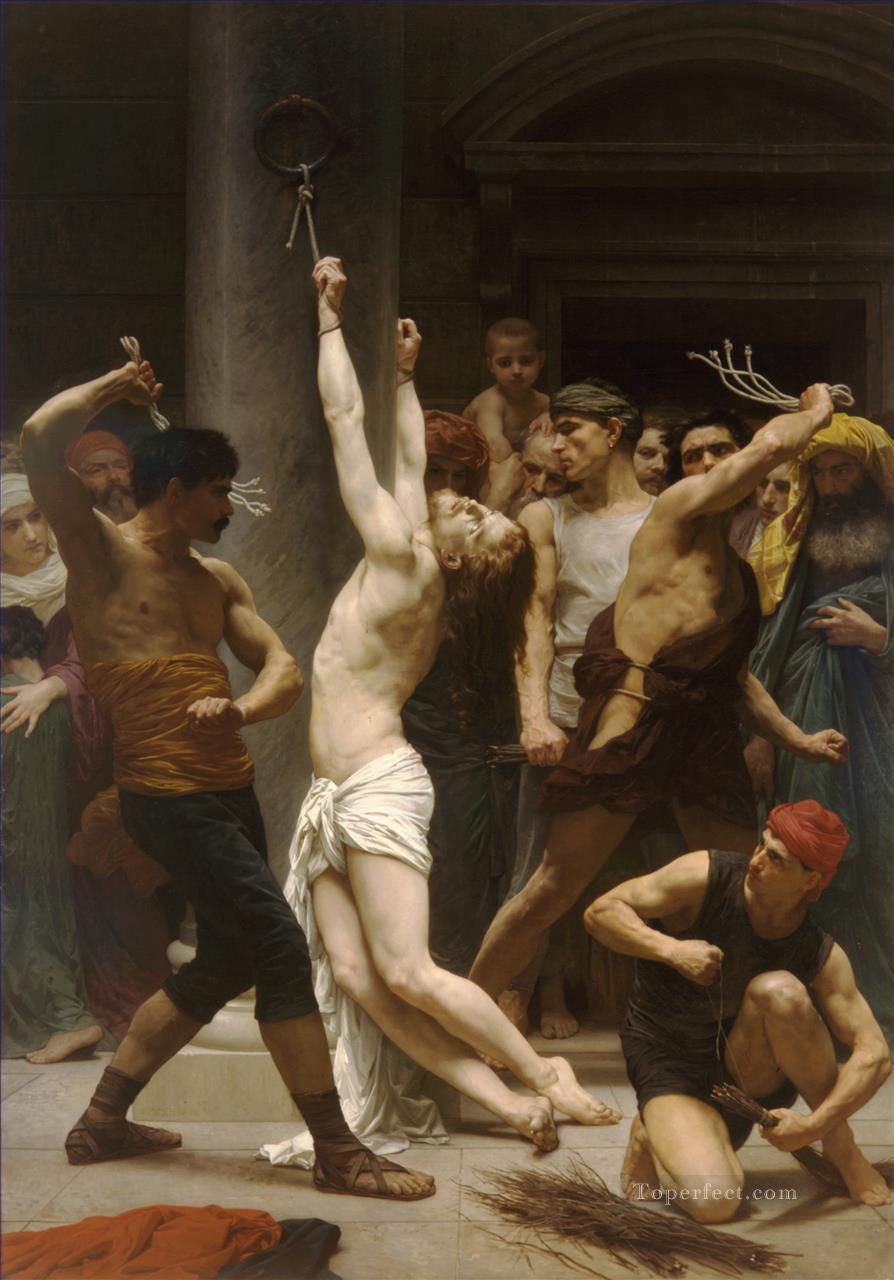 The Flagellation of Christ William Adolphe Bouguereau nude Oil Paintings